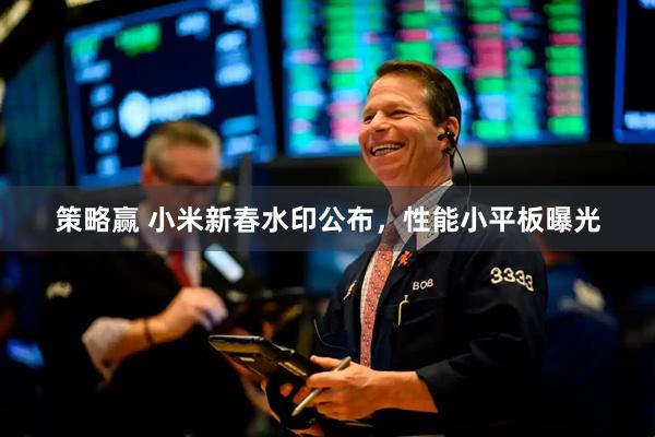 策略赢 小米新春水印公布，性能小平板曝光